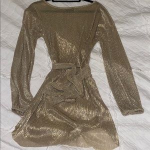 Gold sheer PLT dress